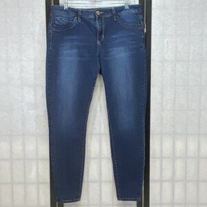 Royalty For Me Slimming Skinny Stretch Lift Jeggings Jeans Faded Wash Size 14